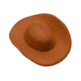thumbnail image 2 of Sombrero de vaquero en miniatura a escala 1/6, sombrero occidental, decoración, accesorios coleccionables, figura de acción, accesorio decorativo para Marrón, 2 of 8
