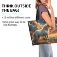 thumbnail image 2 of Fotbe Starry Sky White Horse Bolsa Tote Estética de Lona con Estampado para Mujer - Bolsa Reutilizable de Hombro Casual para Vacaciones, Compras, Trabajo y Gimnasio, 2 of 8