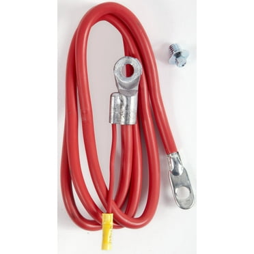 Deka 00306 Battery Cable Side Terminal with Lead 4 GA. 55" Red, 1 Pack