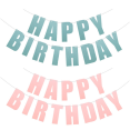 thumbnail image 1 of Pancarta de feliz cumpleaños, guirnalda de banderines colgantes, decoraciones para fiestas, suministros de decoración para fiestas de cumpleaños Vhermosa, 1 of 4
