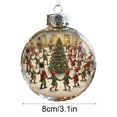 thumbnail image 7 of 1pc Clear Plastic Christmas Story Ball Ornament, Old Fashioned Scene Pendant for Tree Hanging Decor, Holiday Decor 3in, 7 of 7