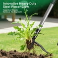 thumbnail image 3 of Metal Weeder，Stand Up Weed Puller Tool with Long Handle – Heavy-Duty All-Metal Weeder with Upgraded Pincer Claw – Pull Weeds from The Root Without Bending, Pulling, or Kneeling, 3 of 4