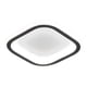 thumbnail image 1 of Lámpara de techo minimalista, lámpara colgante, lámpara LED, decoración artística. Cuadrado blanco negro, 1 of 7