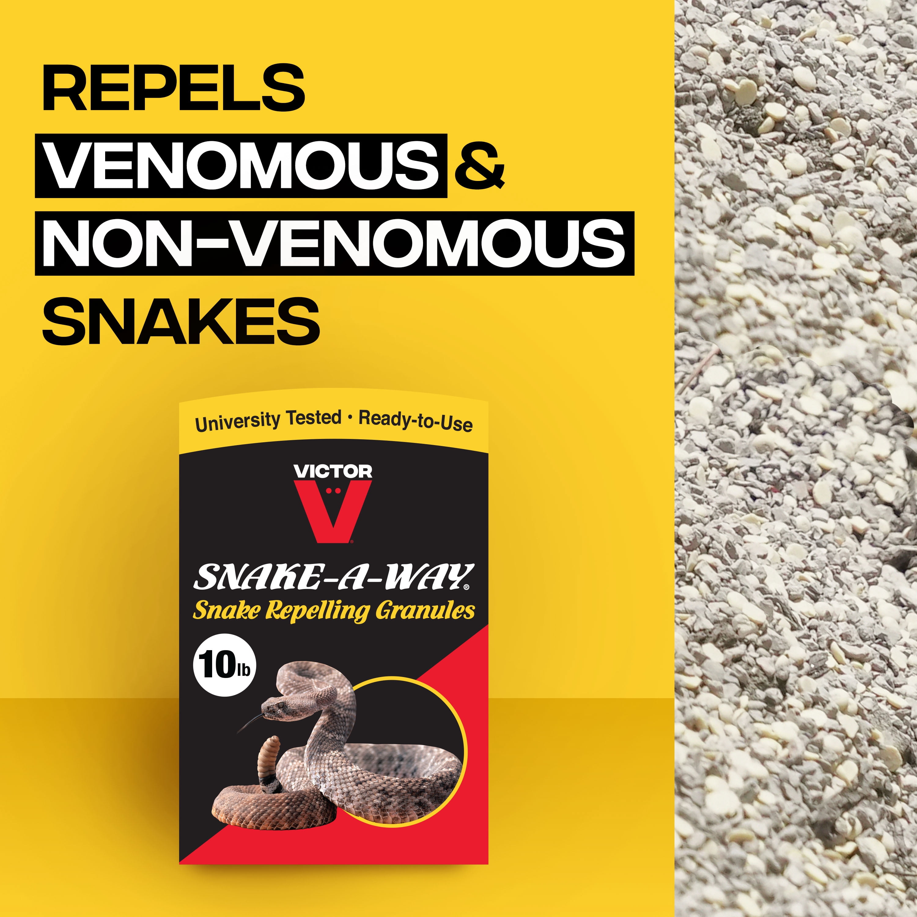 Victor Snake-A-Way Snake Repelling Granules, 10 lb Bag