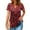 B114 Multicolor womens summer tops clearance under $5, variant on Women Tops under $5! Cagogo Womens Short Sleeve Tops Summer Henley V-Neck Tshirts Casual Pleated Blouse Dressy Loose Floral Tunic Tops Button Up Basic Tee Pullover Tredny Outfits Clothes