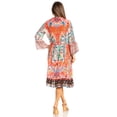 thumbnail image 2 of Sakkas Womens 3/4 Sleeves Button Down Spring/Summer Short Shirt Dress/Cover-up - D-371-A - S/M, 2 of 5