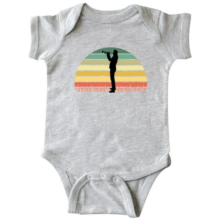 

Inktastic Trumpet Player Gift Retro Sunset Gift Baby Boy Bodysuit