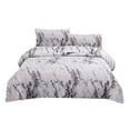thumbnail image 1 of Ensemble de Literie Style Marbre 3 Pcs/ensemble Courtepointe Polyester Fermeture Éclair - Lit Simple, 1 of 7