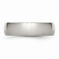 thumbnail image 3 of White Stainless Steel Ring Band Wedding Comfort Domed, 3 of 6