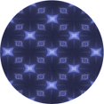 thumbnail image 1 of Ahgly Company Machine Washable Indoor Round Transitional Royal Blue Area Rugs, 5' Round, 1 of 7