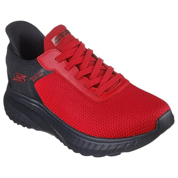 Zapatos Skechers Bobs Squad Chaos-Balanced Edge sin cordones rojos para hombre