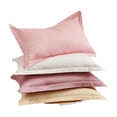 thumbnail image 5 of Nvzi fundas de almohada de algodón de color sólido. Dígale adiós a la sensación sensual y fresca de la funda de almohada tecnológica, 18,5 x 29,13 pulgadas (rosa intenso)., 5 of 5