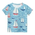 thumbnail image 5 of OGLCCG Toddler Boys' Short Sleeve Shirts Fashion Shark Printed Crewneck T-Shirts Top Summer Casual Soft Basic Tees 18M-10 Years, 5 of 5