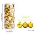 thumbnail image 5 of Christmas Ball Ornaments Sets - 24pcs Small Shatterproof Plastic Balls for Christmas Tree Decorations Hanging Ornaments, 5 of 5