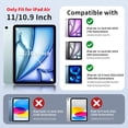 thumbnail image 2 of MoKo Case for iPad Air 11 inch Case  (M4 2026/M3 2025/M2 2024), iPad Air 5th/4th Gen 10.9 inch Case 2022/2020 with Pencil Holder, Slim Trifold with Translucent Back Shell, Lilac, 2 of 9