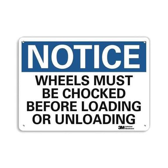 Lyle Notice Sign,10 inx14 in,Aluminum U5-1627-NA_14x10