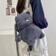 thumbnail image 5 of Mochila de peluche de , bolsa de hombro para mujeres, niñas y niños, para ir de compras o fiestas. Gris, 5 of 8