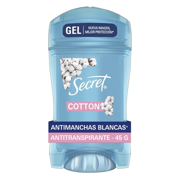 Antitranspirante Secret Gel Invisible Cotton 45g