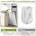 thumbnail image 6 of VECELO 66.9" Tall Bathroom Cabinet with Tilt-Out Laundry Basket, Mirror and Handles, Cabinet with Multiple Adjustable Shelves for Bathroom, Living Room or Kitchen, 6 of 15