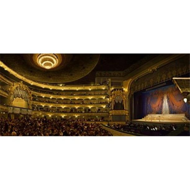 Panoramic Images PPI139429L Foule au Théâtre Mariinsky St. Petersburg Affiche Imprimée par Panoramic Images - 36 x 12
