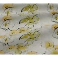 thumbnail image 5 of oneOone Cotton Jersey Yellow Fabric Floral & Quilting Supplies Print Sewing Fabric By The Yard 58 Inch Wide, 5 of 6