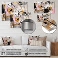thumbnail image 4 of Designart "Symmetrical Meets Pink White Harmony" Cubism Metal Wall Art Prints, 4 of 5