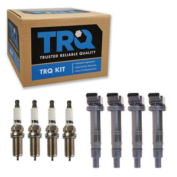 TRQ Ignition Coil & Iridium Spark Plug Kit Set for Toyota 4Runner Tacoma 2.7L ICA71733