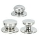 thumbnail image 1 of Tapa de tapa de olla de acero inoxidable 3 unids Accesorios de cubierta de vidrio reemplazable, 1 of 6