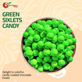 thumbnail image 2 of NY Spice Shop Green Sixlets - 08 Ounce - Sixlets Candy - Chocolate Covered Hard Candy Balls, 2 of 6