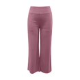thumbnail image 4 of Yoga Pants Women, Prolriy Women's Yoga Wide Leg Trousers Sports Trousers Work Casual Trousers with Pockets Women's Pants Watermelon Red L, 4 of 4