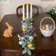 thumbnail image 5 of Decoraciones de Pascua Al Aire Libre para Guirlanda de Porche con Hoja de Oreja de Cordero Y Pasteles Huevos de Pascua Decoración de Vacaciones de Primavera para Puerta de Porche Mesa de Pared Casas R, 5 of 7