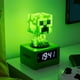 thumbnail image 2 of Despertador Paladone Minecraft Creeper Icon para niños con luz, 2 of 6