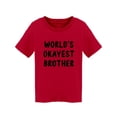 thumbnail image 2 of World`S Okayest Brother Toddler's T-shirt, 2 of 4