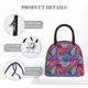 thumbnail image 4 of Easygdp Tropical Leaves Bolsa de Almuerzo Insulada Grande, Forro de Aluminio, Diseño Espacioso, a Prueba de Fugas, Ideal para Trabajo, Picnics, Viajes y Actividades al Aire Libre, 4 of 6
