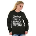thumbnail image 3 of Fall Sundays Cute Christian Autumn Women Plus Size Sweatshirt Brisco Brands 2X, 3 of 6