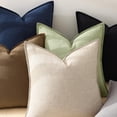 thumbnail image 4 of decorUhome Throw Pillow Covers 18x18 inch, Decorative Linen Pillow Covers for Couch, Farmhouse Set of 2 Pillow cases for Sofa, Khaki, 4 of 10
