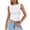 AO16-White, variant on Lumtrix Tank Tops For Women Ribbed Boat Neck Slim Fitted Ruched Basic Sleeveless Shirts 2026 Summer Clothes White XL