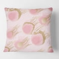 thumbnail image 2 of Designart Abstract Flower Design IX' Mid-Century Modern Throw Pillow - 16x16, 2 of 2