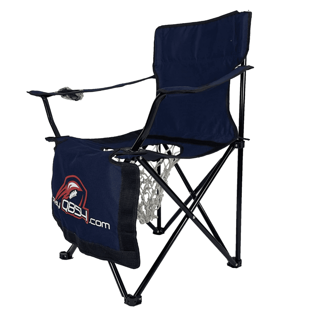 QB54 - The Ultimate Football Yard Game Set, Outdoor Football Toss for Tailgating, Backyard, Beach, Park, Tournaments, Sports Training, Score Touchdowns, Kick Field Goals (Navy Blue)