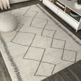thumbnail image 5 of JONATHAN Y MOROCCAN HYPE 4 x 6 Area Rug, Zaina Moroccan Beni Souk - Cream/Gray, MOH203B-4, 5 of 10