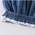 thumbnail image 6 of Bovxnpu Boys Wide Leg Capris Pants Denim Straight Leg Boys Summer Solid Elastic Waist Casual Pocket Pants, 6 of 9