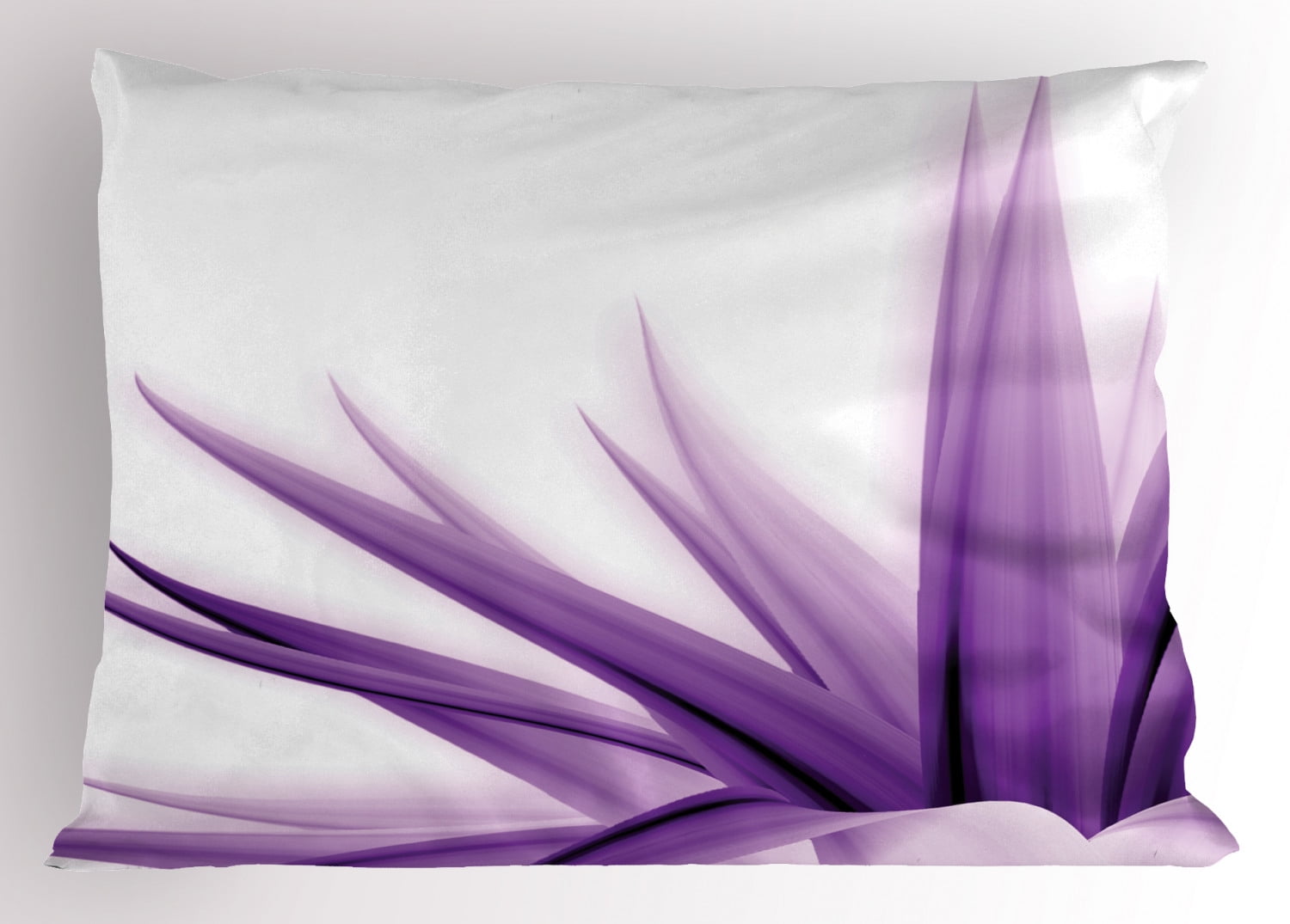 Aubergine Pillow Sham Ombre King Size Pillowcase 36 x 20 Inches 
