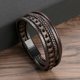 thumbnail image 1 of Pulsera tejida de cuerda de cuero multicapa para hombre, joyería de moda, pulsera de cuerda de cuero, pulsera con hebilla magnética de aleación, 1 of 5