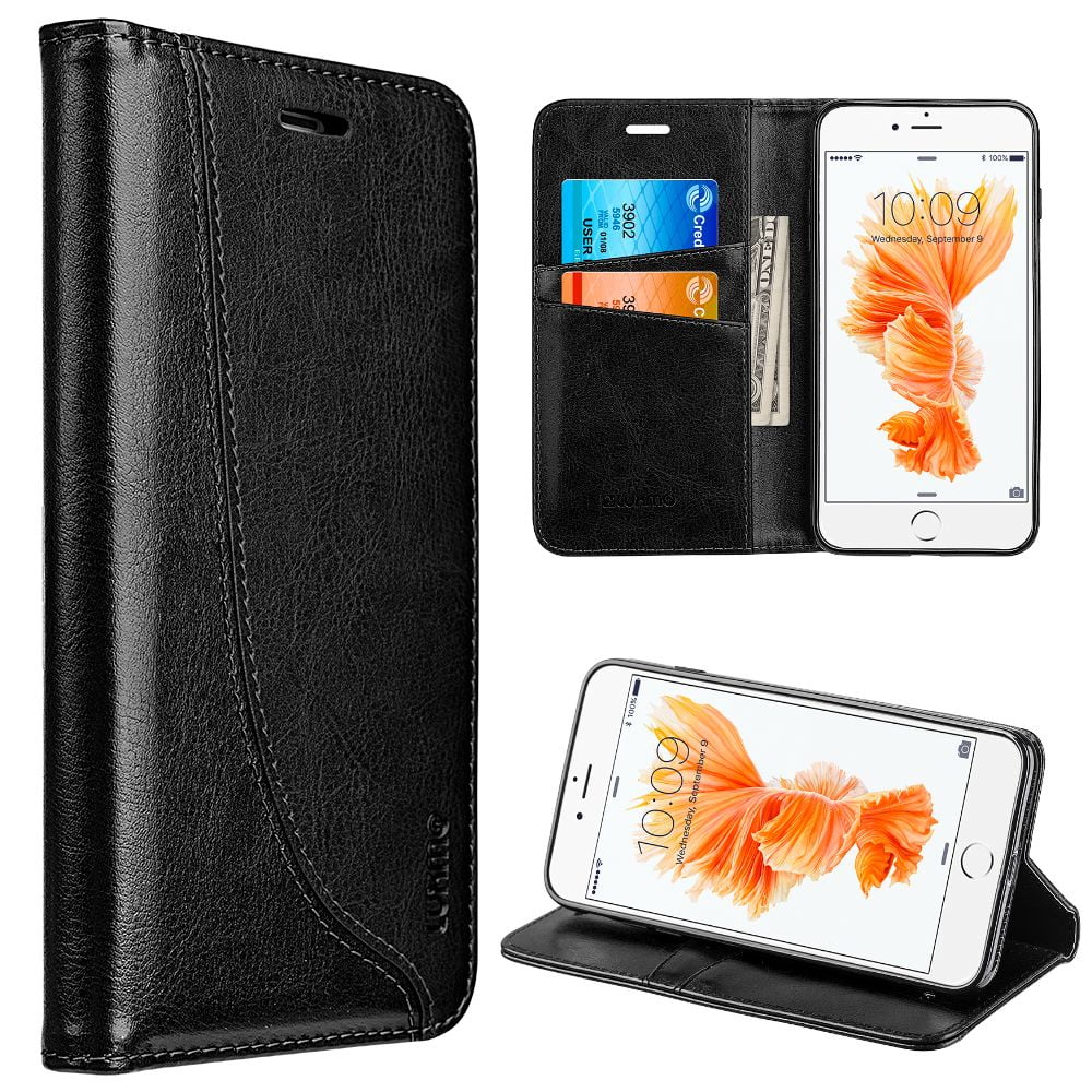 iPhone 8 Case, iPhone 7 Case, by Insten Stand Folio Flip Leather Wallet