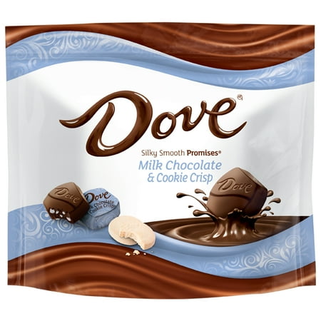 - Dove Silky Smooth Promises Milk Chocolate & Cookie Crisp Candy, 7.61 Oz.