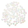 thumbnail image 4 of About 400pcs Acrylic Heart Shape Beads Jewelry Making DIY Craft Spacer Beads, 4 of 9
