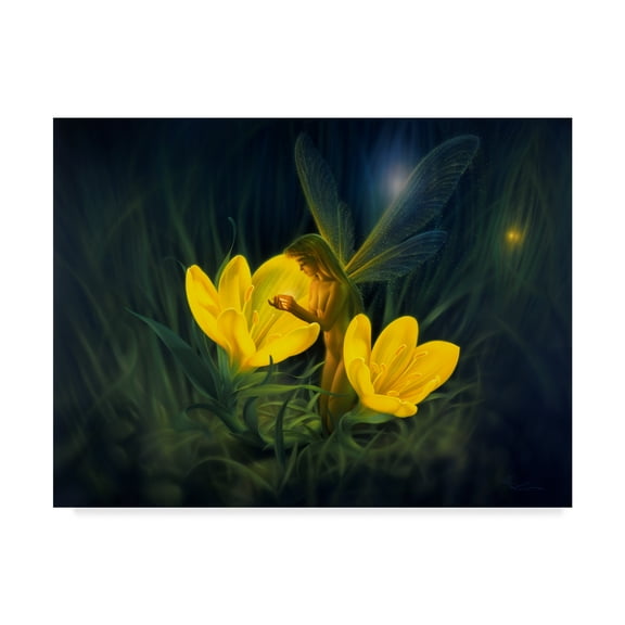 Trademark Fine Art 'Night Harvest Yellow' Canvas Art by Kirk Reinert