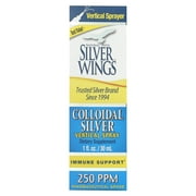 Natural Path Silver Wings Natural Silver, Nasal Spray, Sinus Relief, 250 PPM, 1 fl oz (30 ml)