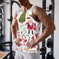 thumbnail image 5 of Fuzoiu Snowflakes Santa Claus Print Men's Workout Tank Tops,Sleeveless Gym Shirt Quick Dry,Fitness Bodybuilding T-Shirt,Muscle Athletic Workout Tee-Medium, 5 of 7