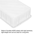 thumbnail image 4 of Unique Bargains 12'x8'x3' Plastic Lab Tray Rectangle Utility Stackable Box Crafts Organizer White, 4 of 5